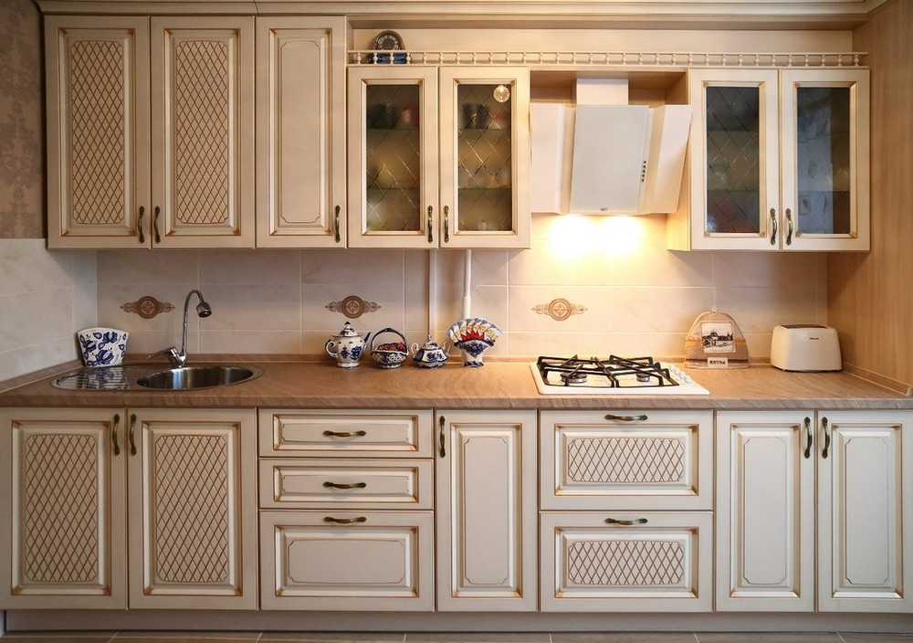 Акриловые кухни-Кухня из пластика «Модель 135»-фото3