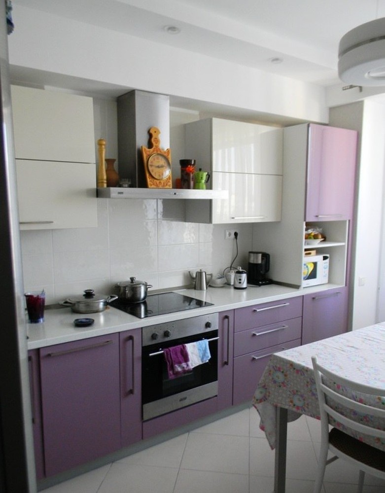 Встроенная кухня-Кухня МДФ в ПВХ «Модель 238»-фото1