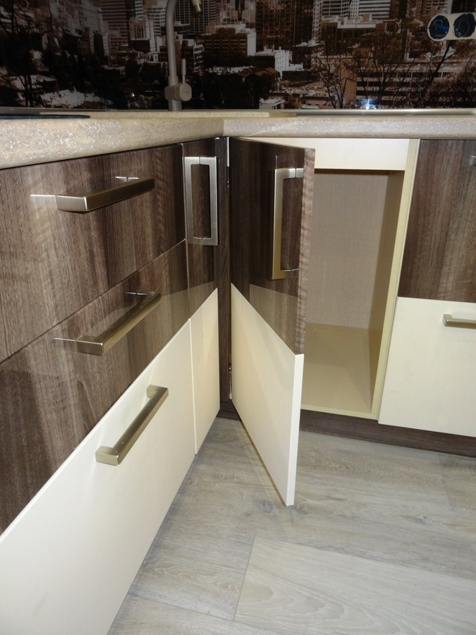 Белый кухонный гарнитур-Кухня МДФ в эмали «Модель 485»-фото8