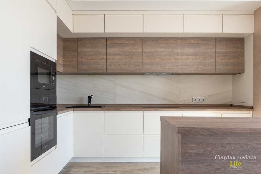 Белый кухонный гарнитур-Кухня из ЛДСП «Модель 424»-фото2