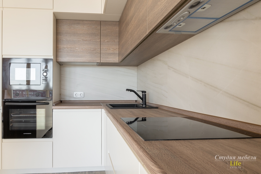 Белый кухонный гарнитур-Кухня из ЛДСП «Модель 424»-фото5