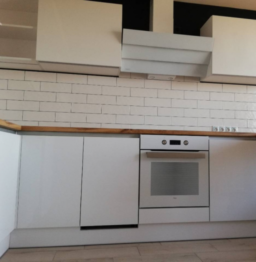 Белый кухонный гарнитур-Кухня МДФ в эмали «Модель 380»-фото9